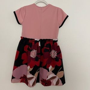 Girls pink with flowers dress